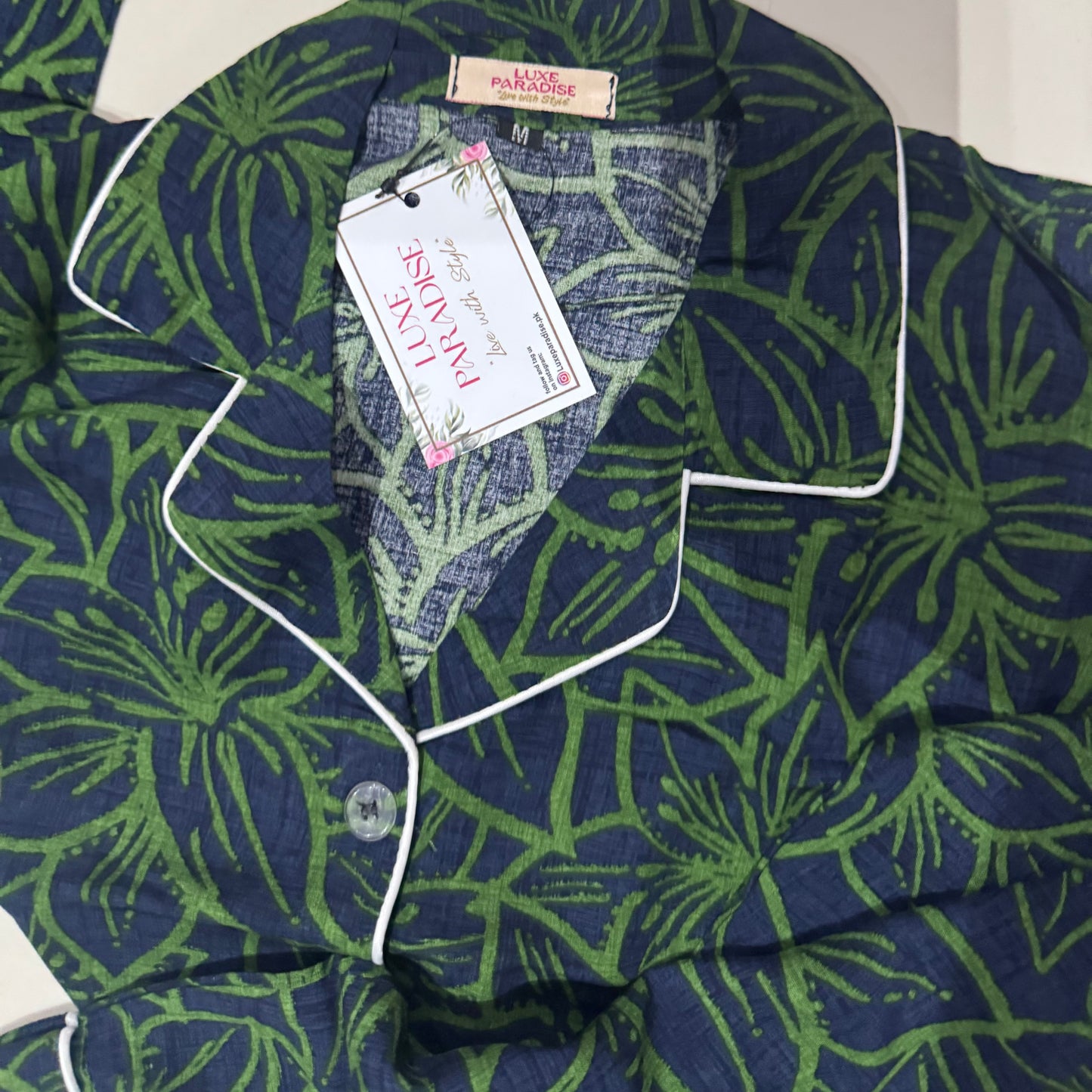 Emerald Leaves PJ Set