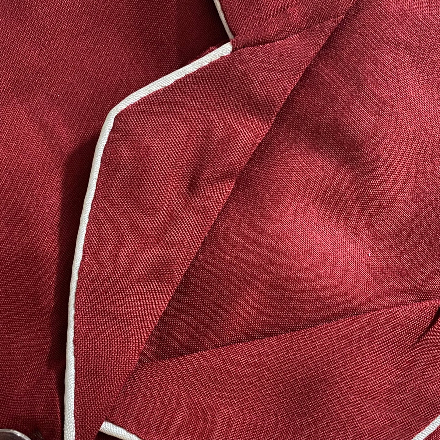Red Linen PJ Set