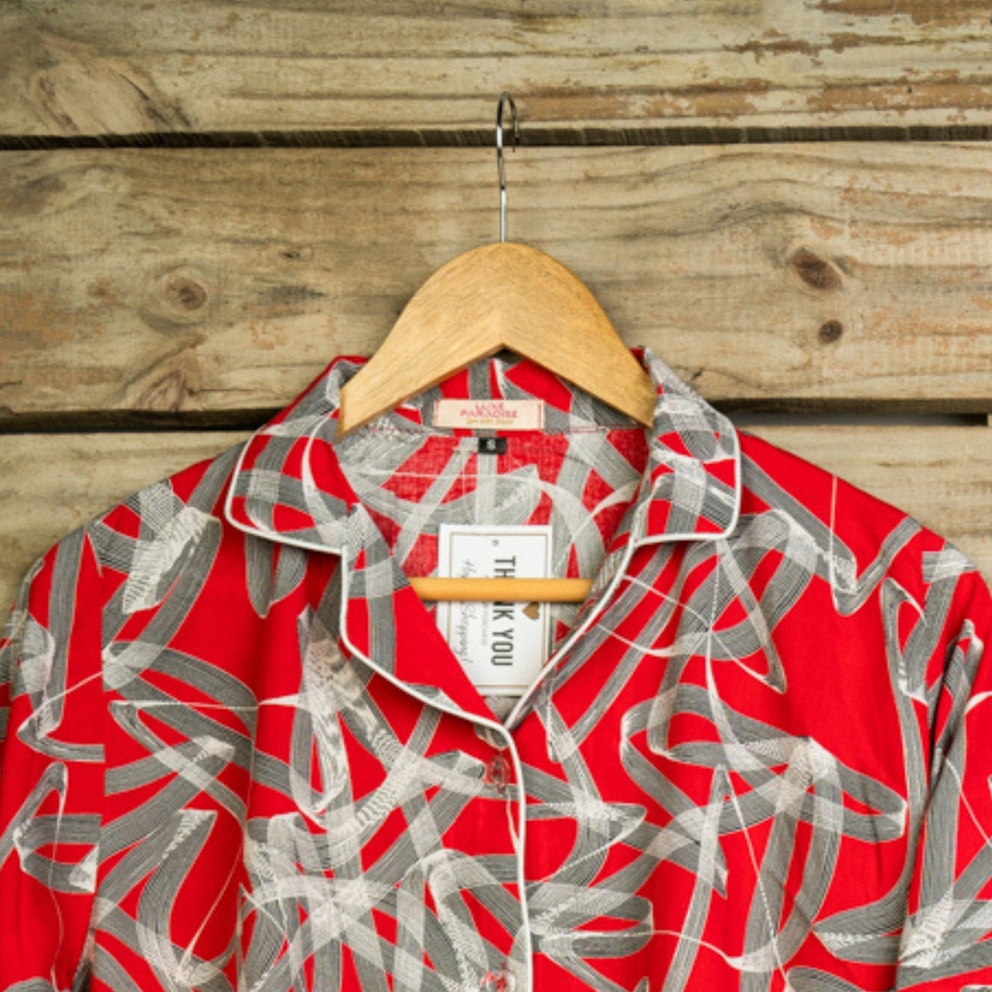 Ribbon Splash - Red PJ Set