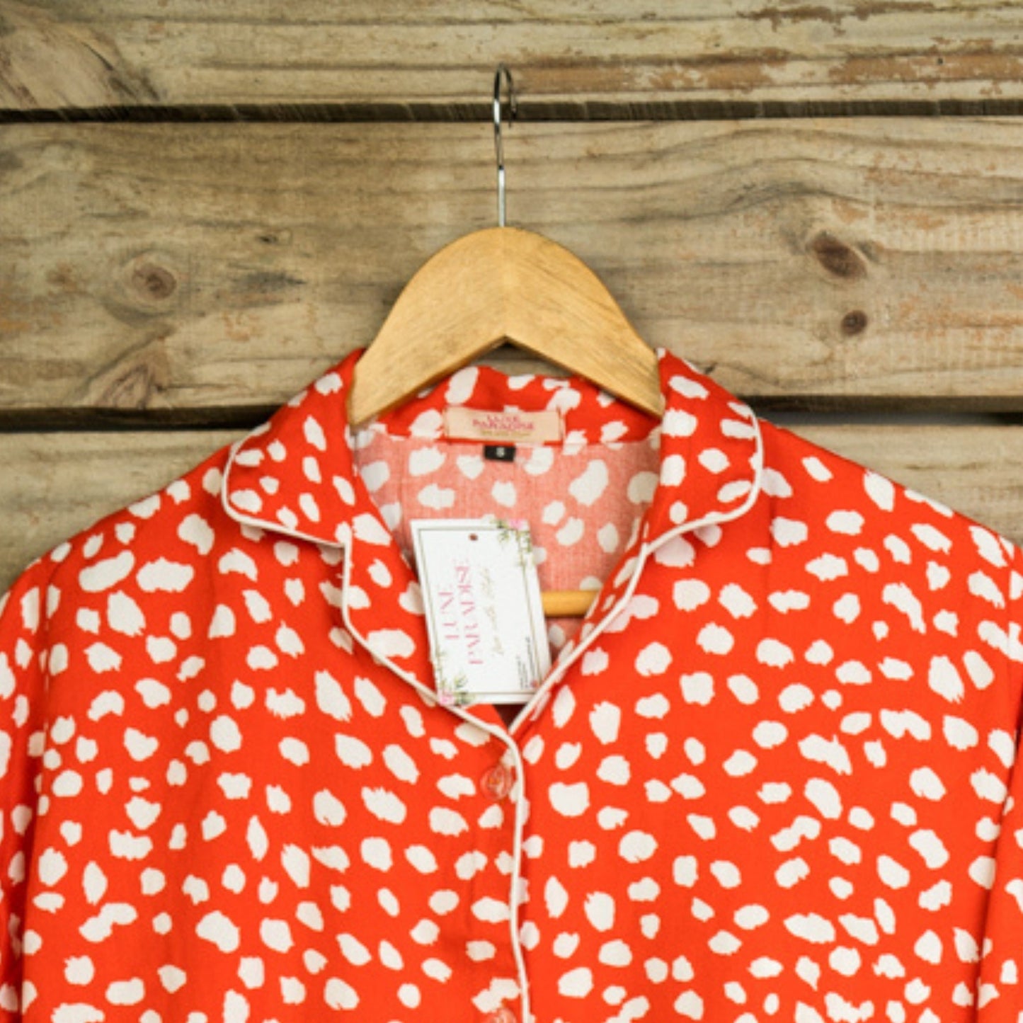 White Patches - Orange PJ Set