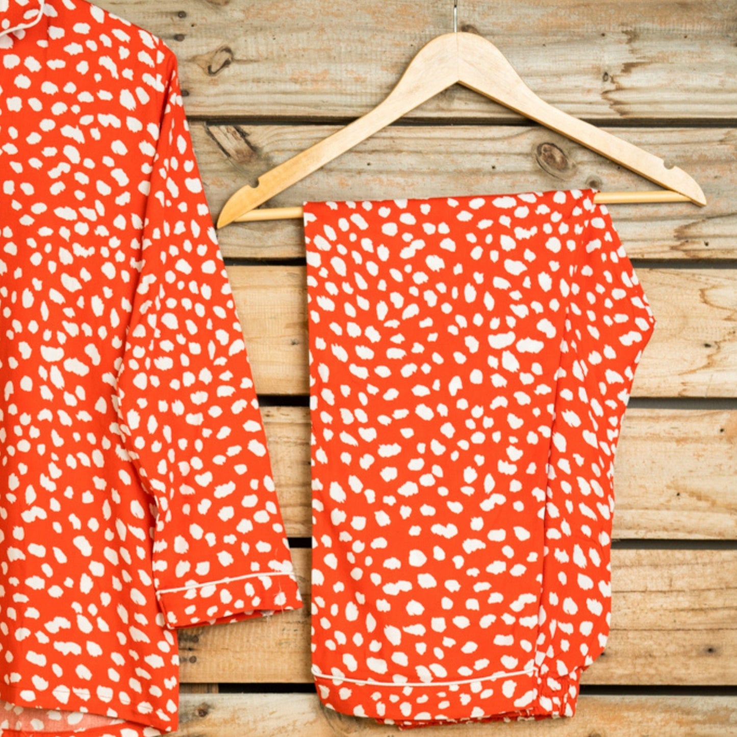 White Patches - Orange PJ Set