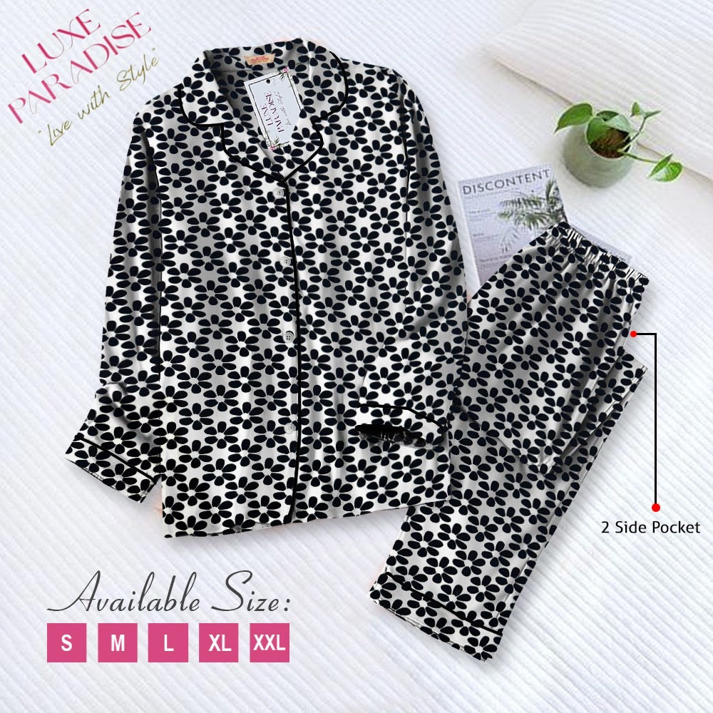 Moonlight Petals PJ Set