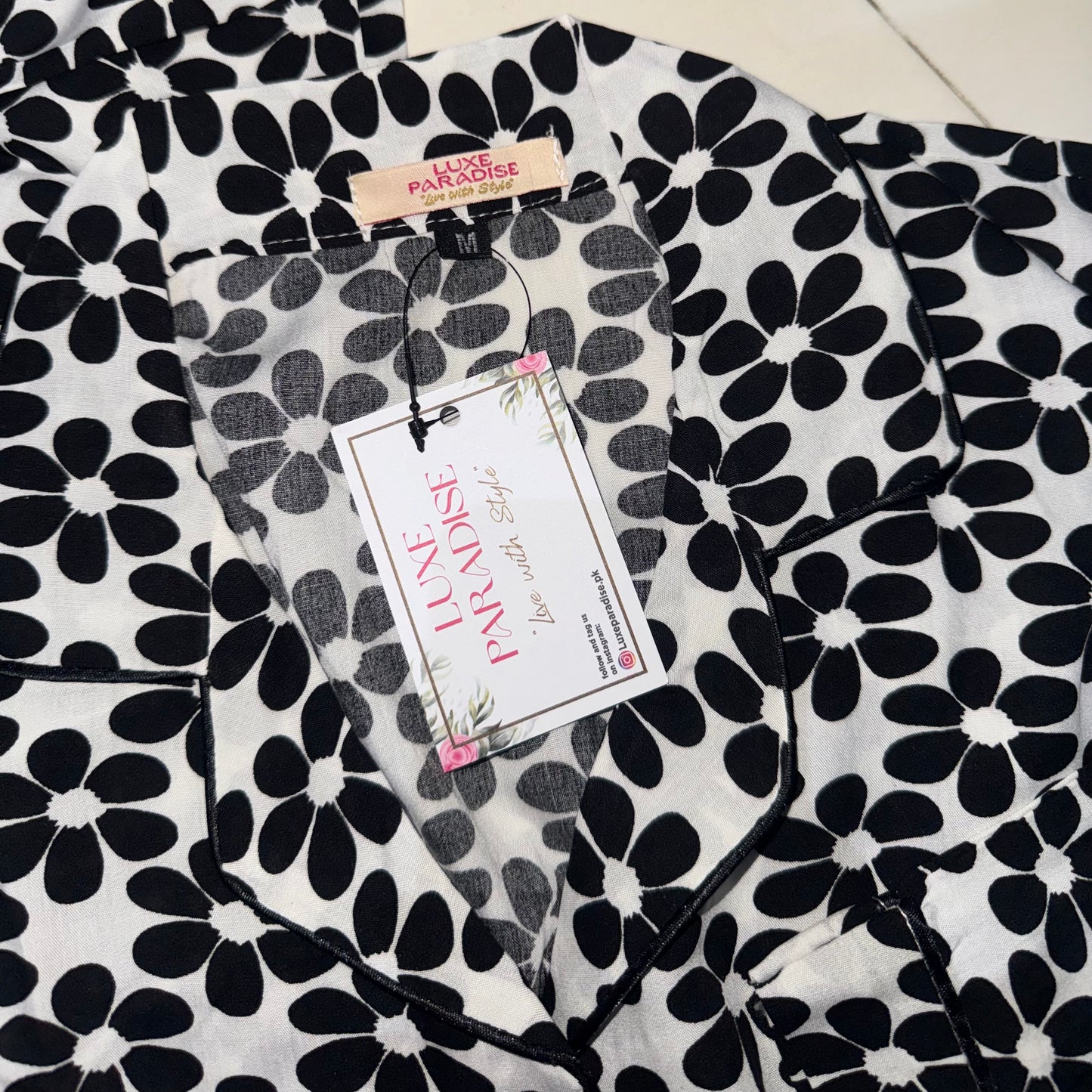 Moonlight Petals PJ Set