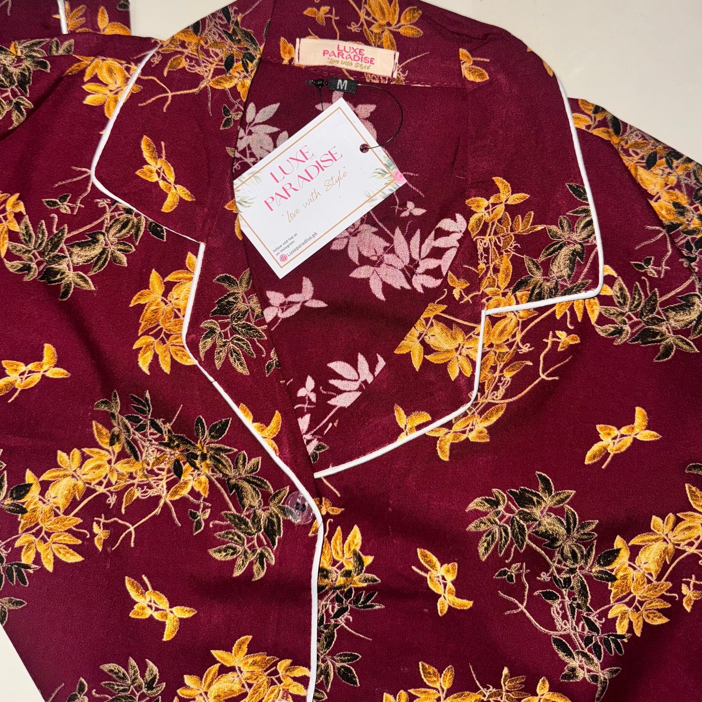 Royal Leaves PJ Set
