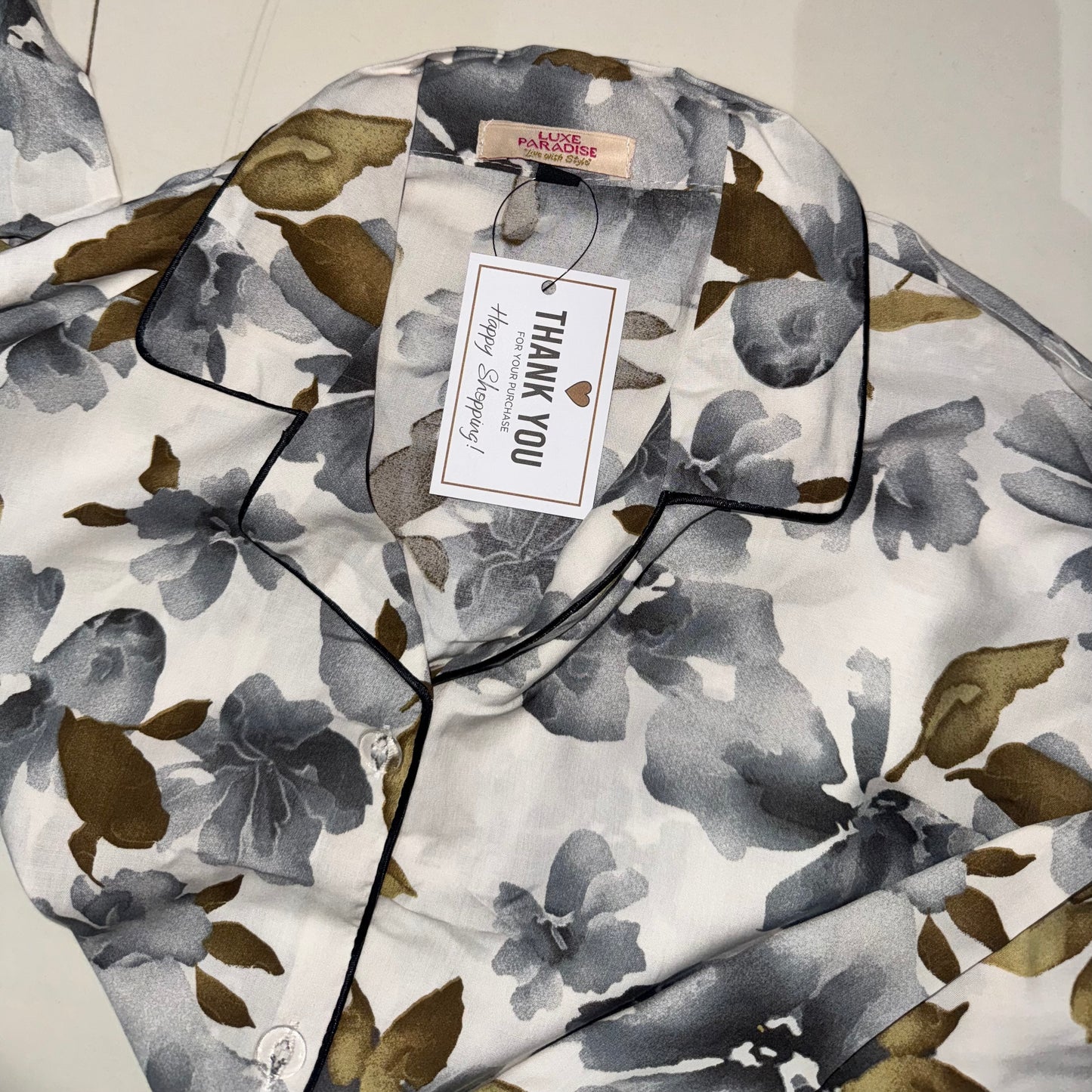 Golden Leaves PJ Set