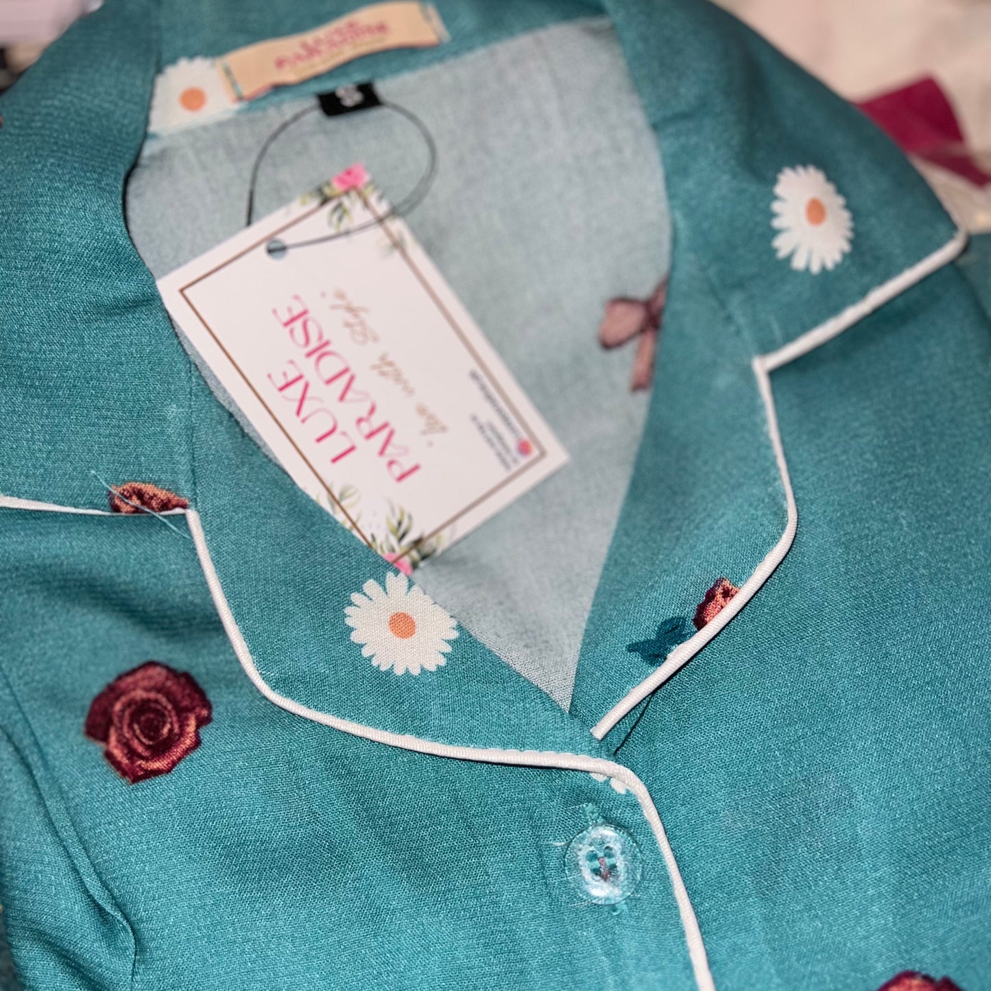 Bow & Flowers PJ Set