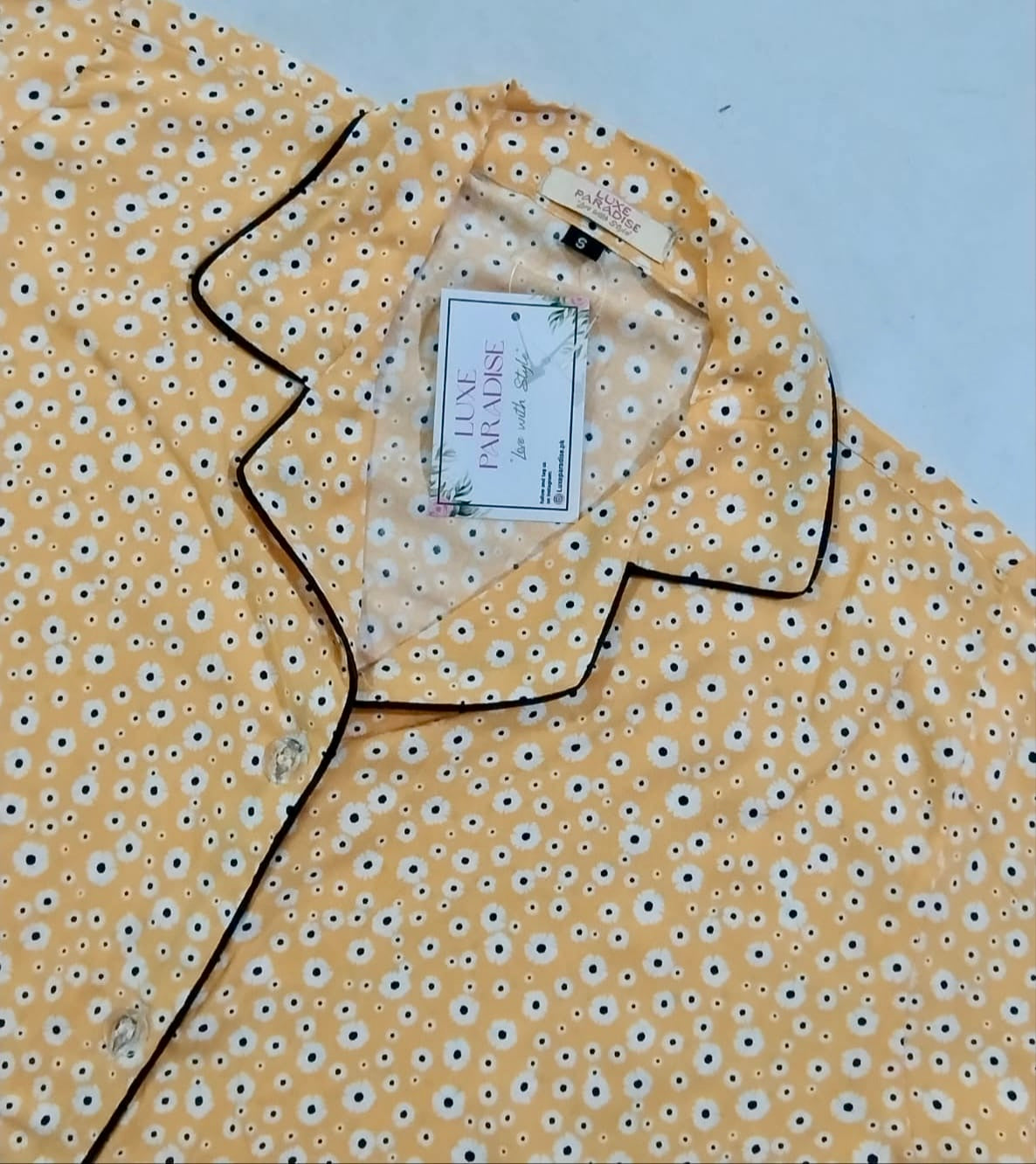 Floral Affair - Yellow PJ Set