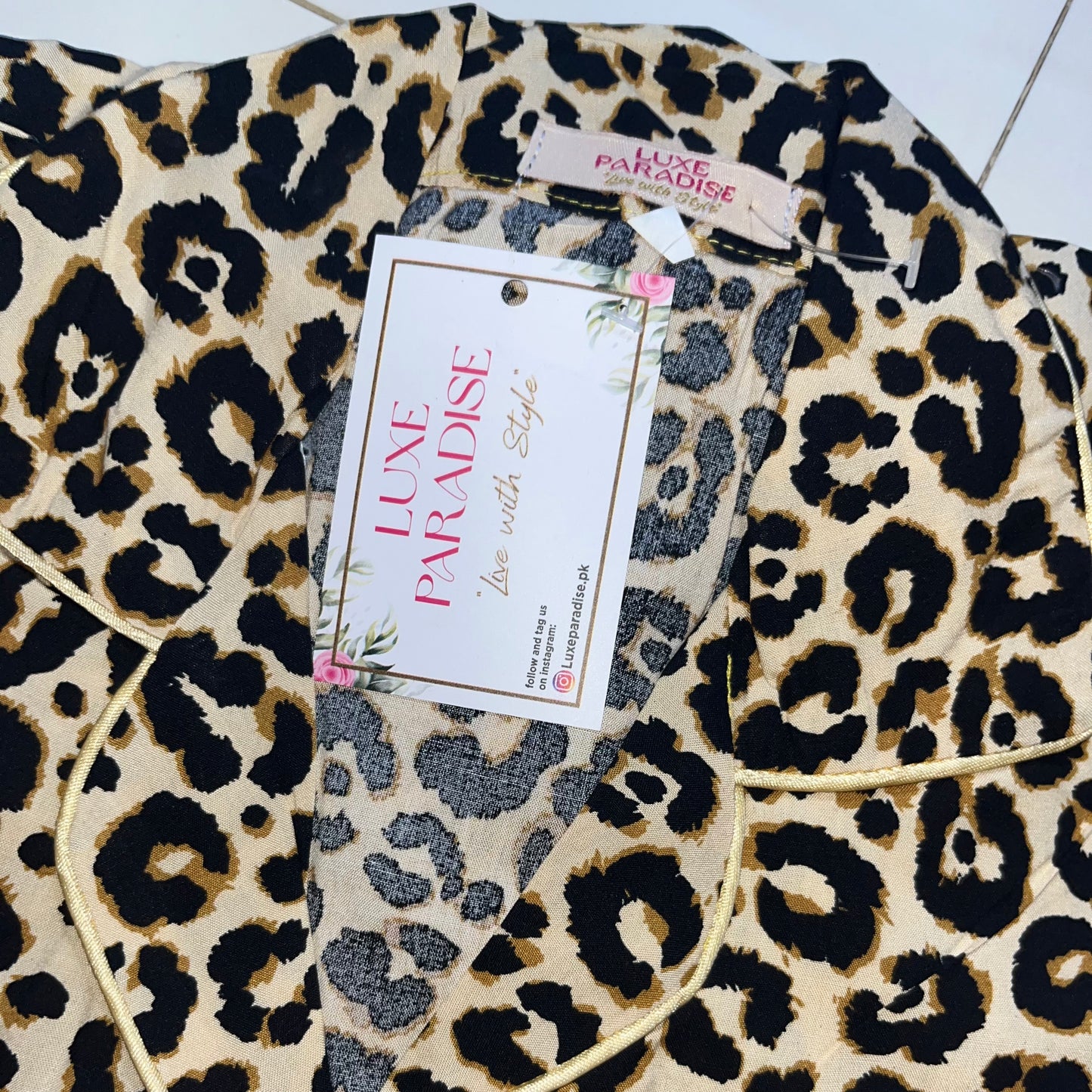 Cheetah PJ Set