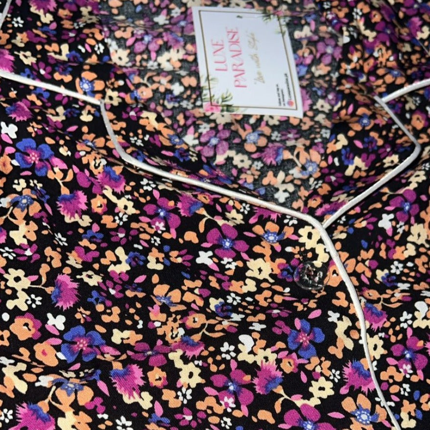 Speckled Multi Flowers PJ Set