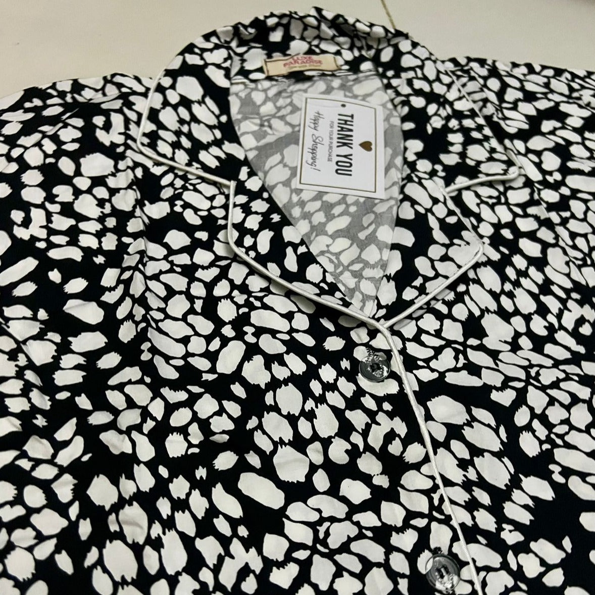 White Pebbles PJ Set