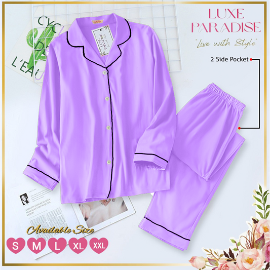 Lavender Linen PJ Set