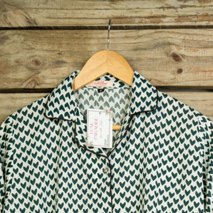 Queen Of Hearts - Green PJ Set