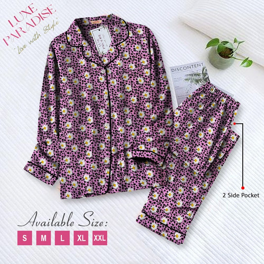 Pink Daisies PJ Set