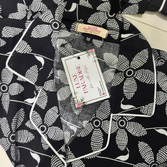 Midnight Bloom PJ Set
