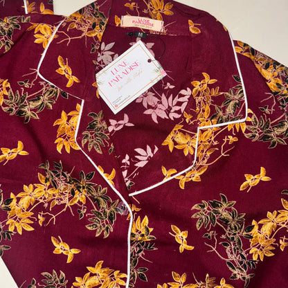 Royal Leaves PJ Set