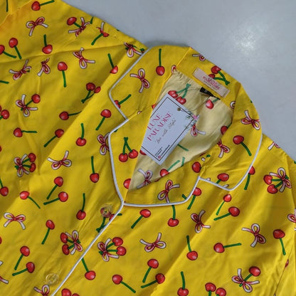 Cherries - Yellow PJ Set