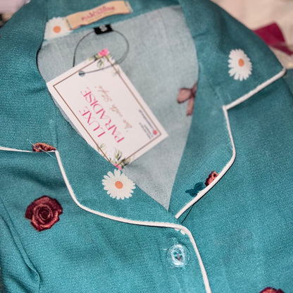 Bow & Flowers PJ Set
