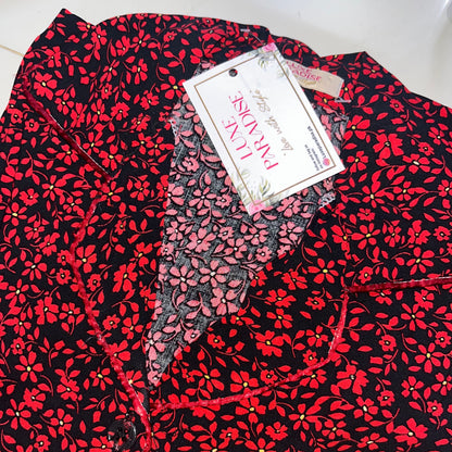 Floral Affair - Red PJ Set