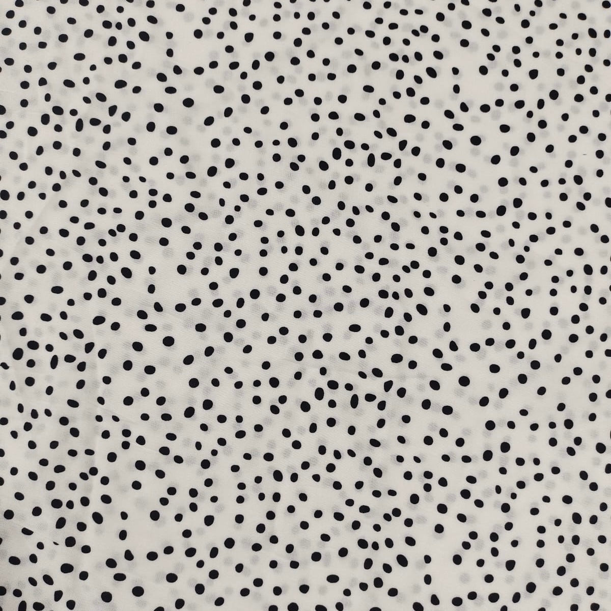 Black Polkas (White) PJ Set