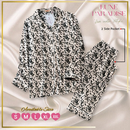 Floral Affair - Green PJ Set