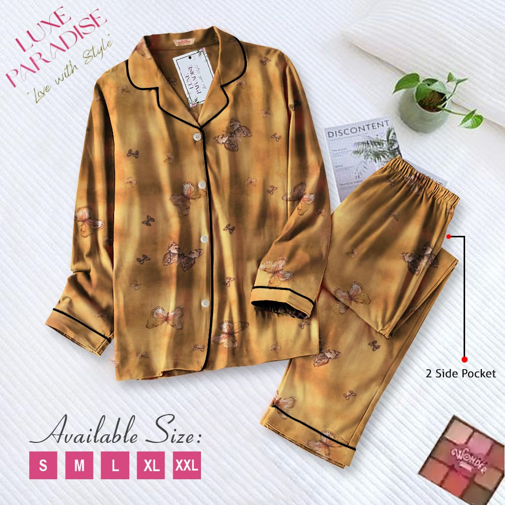 Bronze Butterflies PJ Set