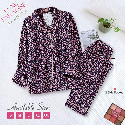 Queen Of Hearts - Multicolour PJ Set