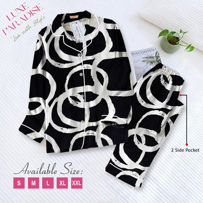 Black Rings PJ Set